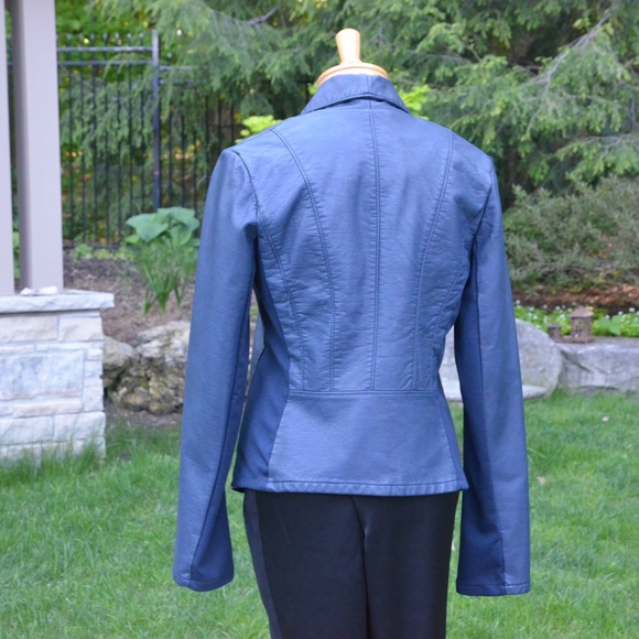 DYNAMITE dcasual Faux Leather Blazer/FREE SHIPPING - Picture 4 of 6